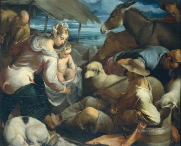 ADORAZIONE DEI PASTORI pastor Jacopo Bassano dal Ponte Pinturas al óleo